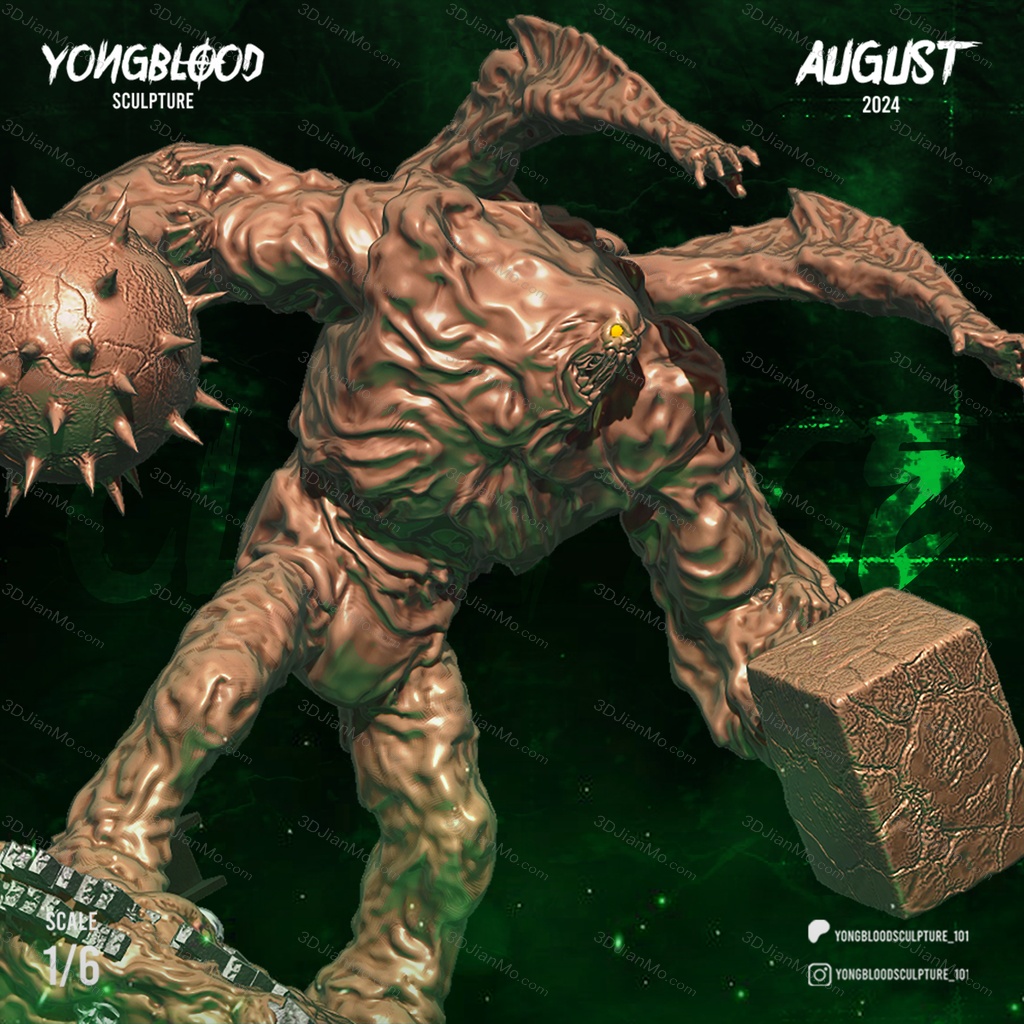 Yongblood Sculpture DC漫画 泥脸