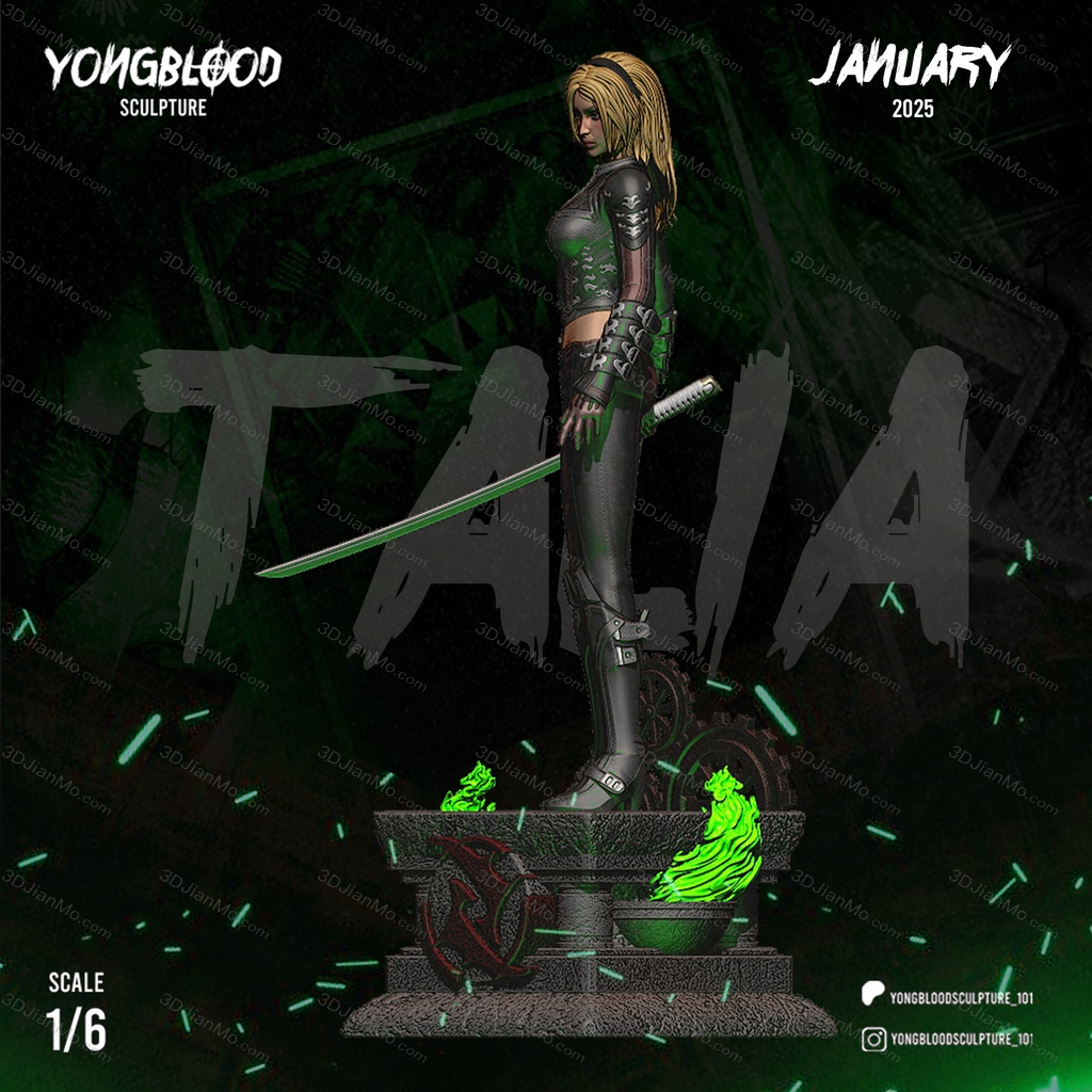 Yongblood Sculpture DC漫画 塔利亚·艾尔·古尔