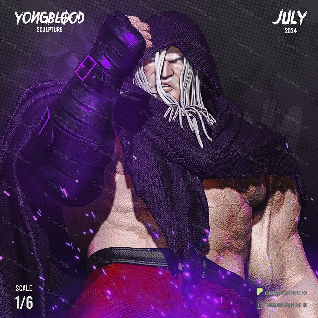 Yongblood Sculpture 街头霸王 将军拜森