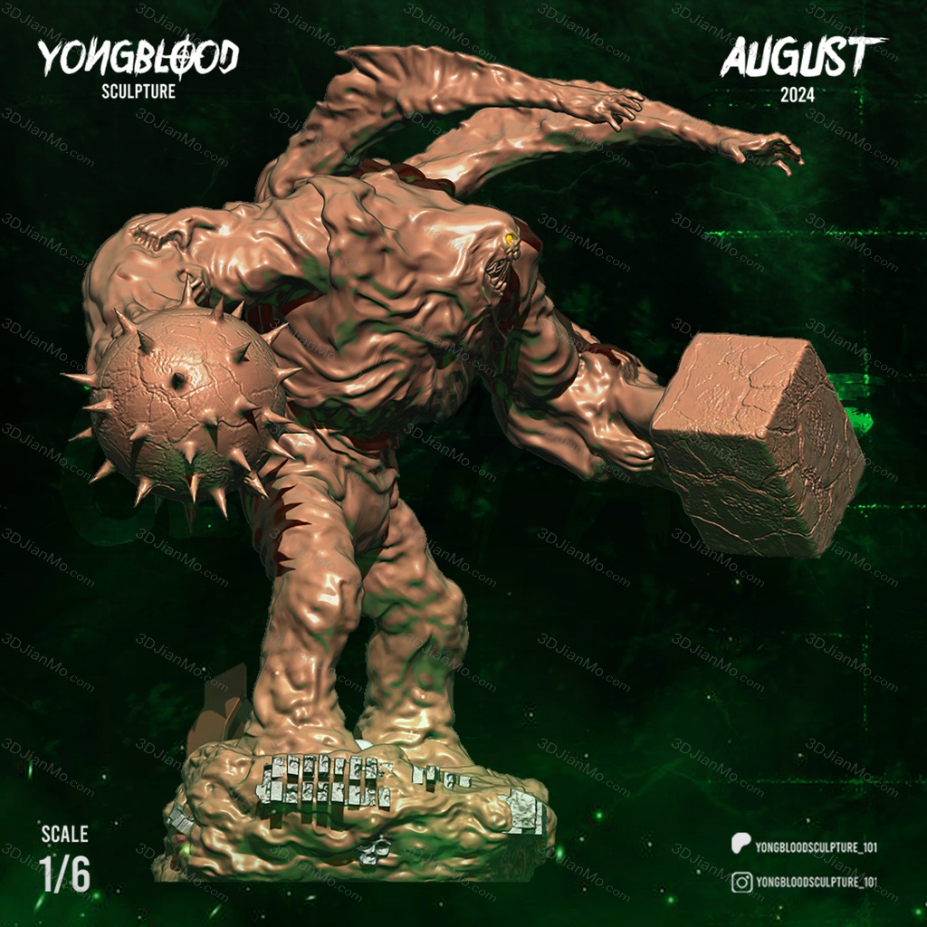 Yongblood Sculpture DC漫画 泥脸