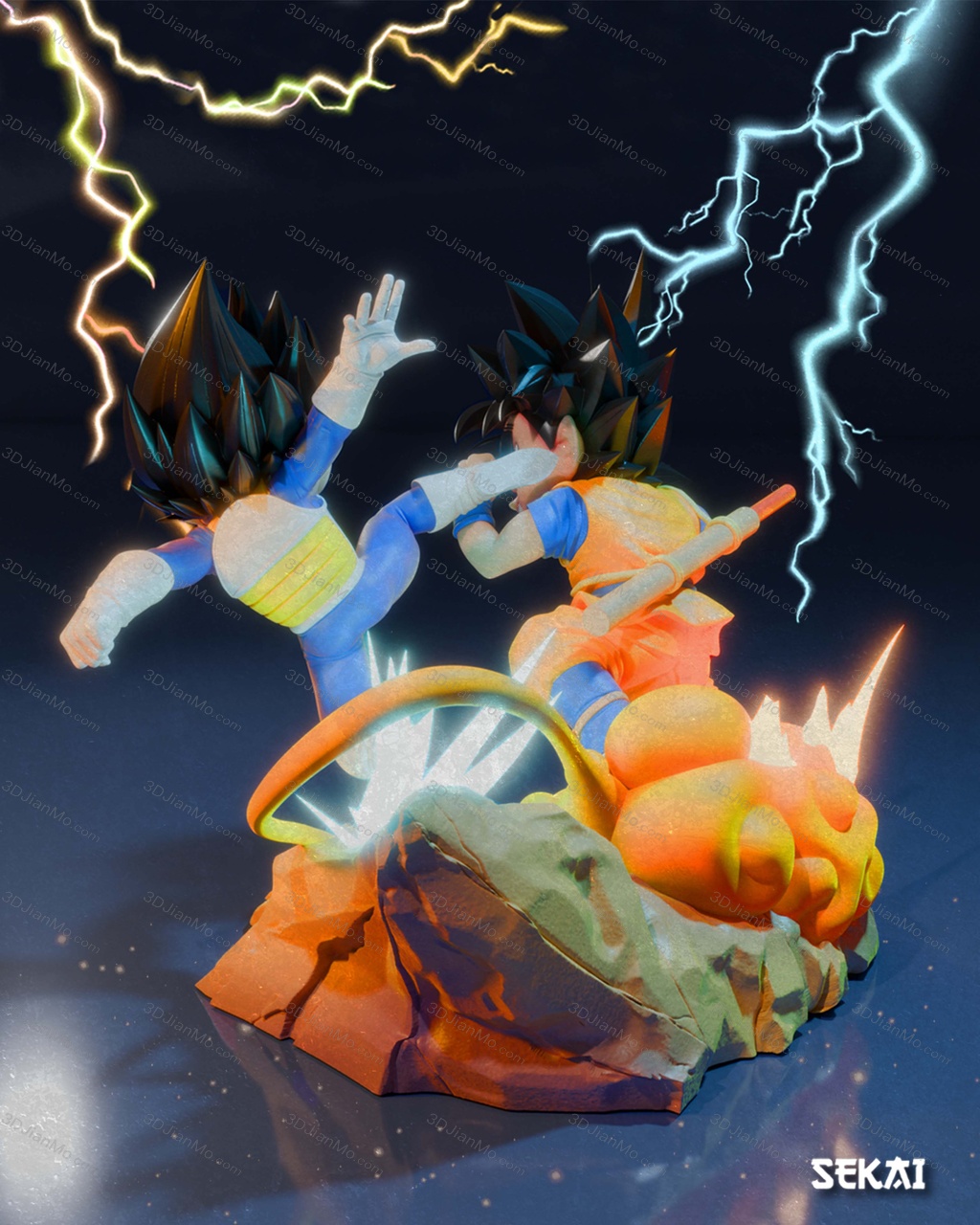 Sekai 龙珠 悟空对战贝吉塔