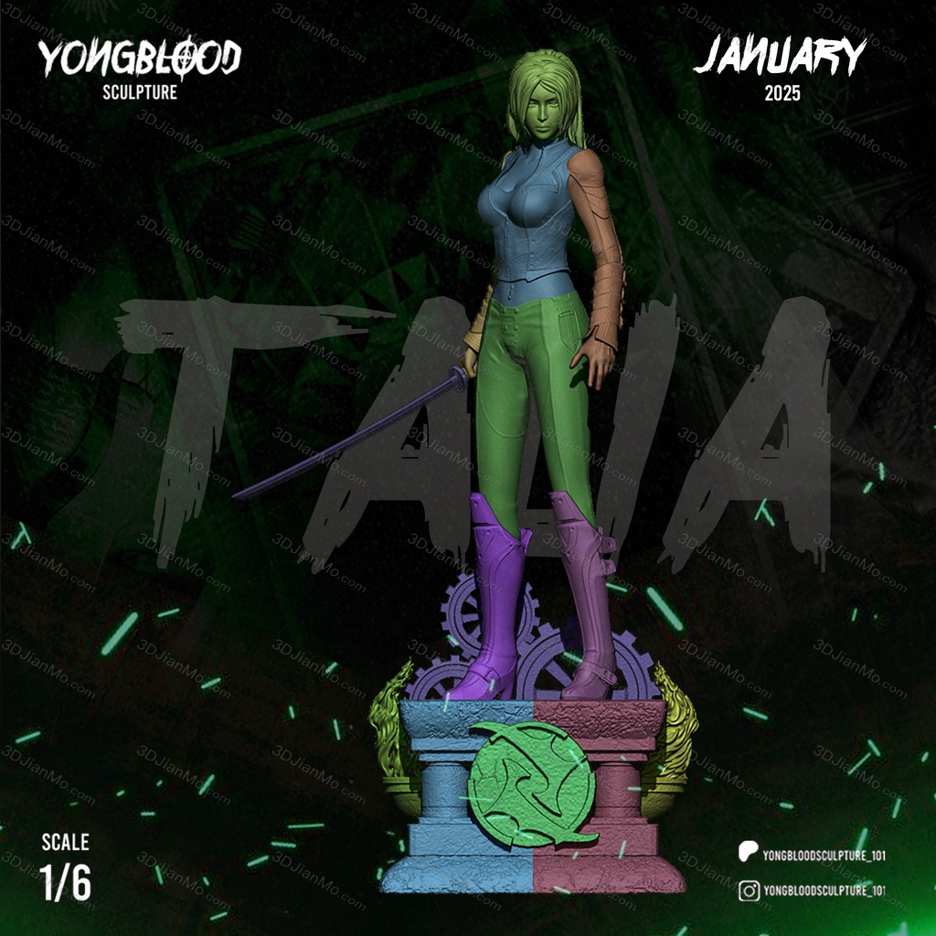 Yongblood Sculpture DC漫画 塔利亚·艾尔·古尔