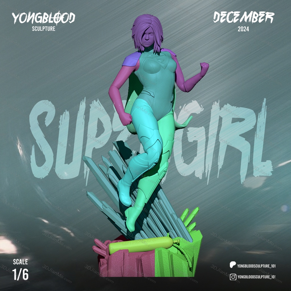 Yongblood Sculpture DC漫画 女超人