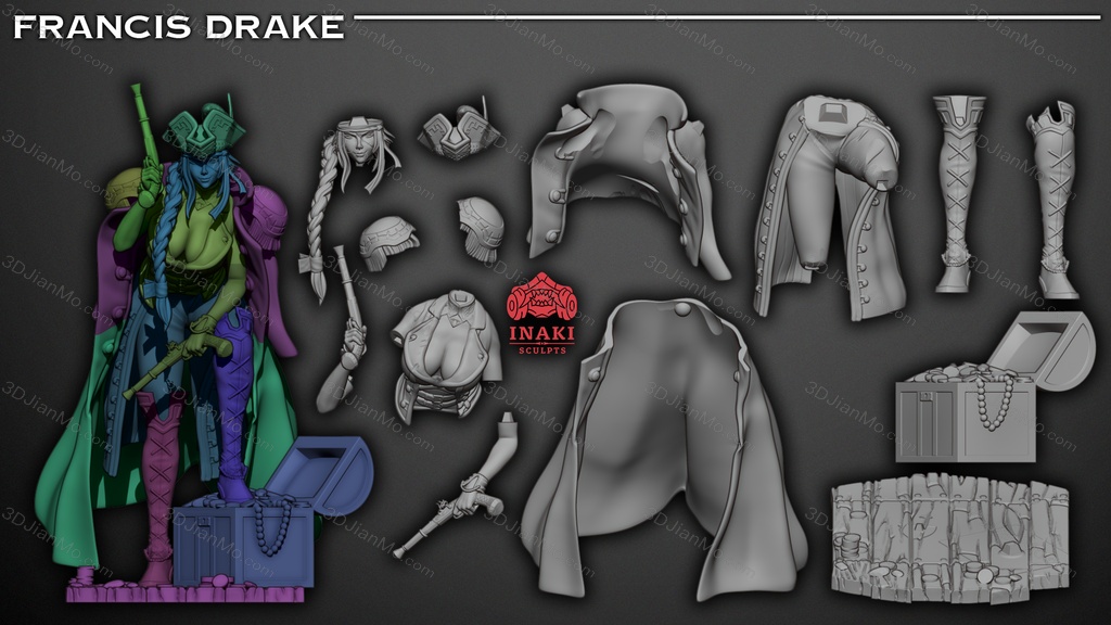 Inaki Sculpts 命运：冠位指定 弗朗西斯·德雷克