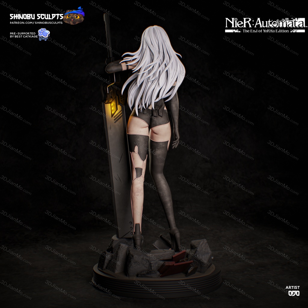 Shinobu Sculpts 尼尔:机械纪元 尤尔哈A型二号