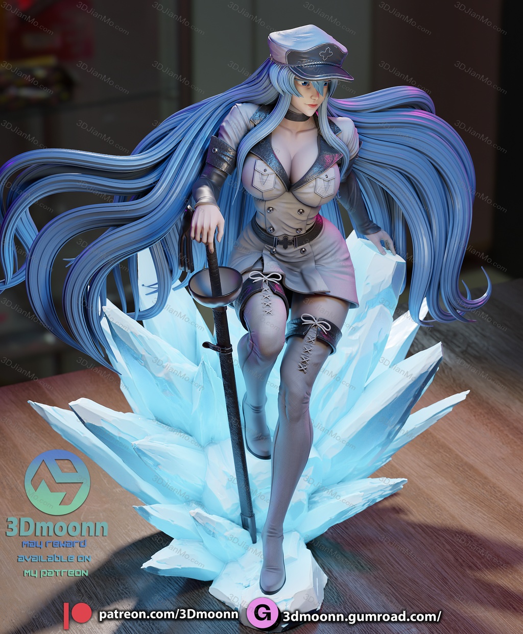 3Dmoonn 斩·赤红之瞳 艾斯德斯