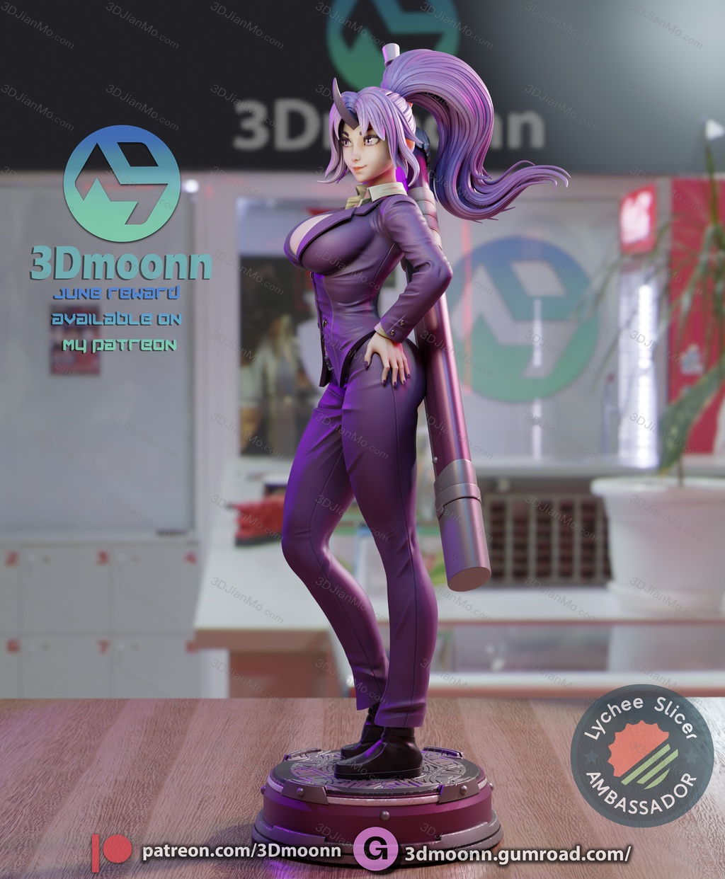 3Dmoonn 关于我转生变成史莱姆这档事 紫苑
