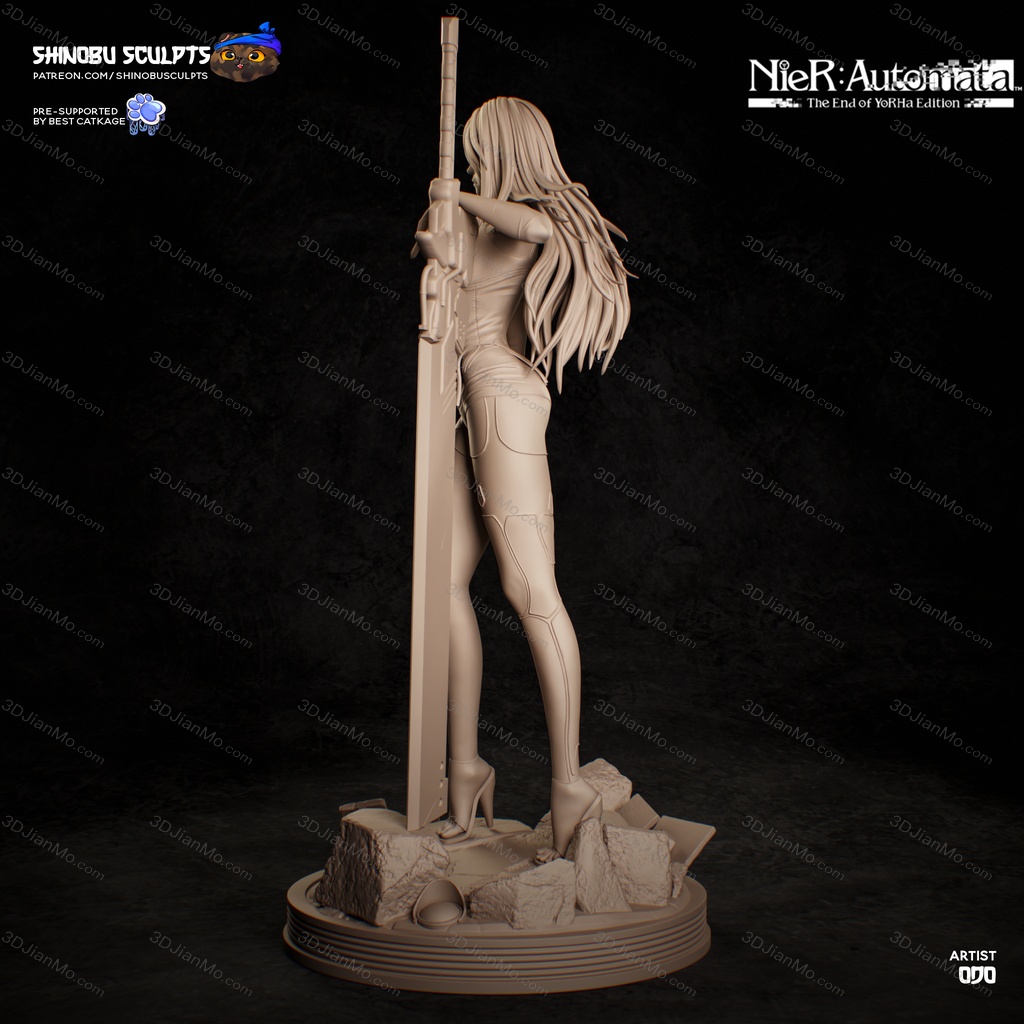 Shinobu Sculpts 尼尔:机械纪元 尤尔哈A型二号