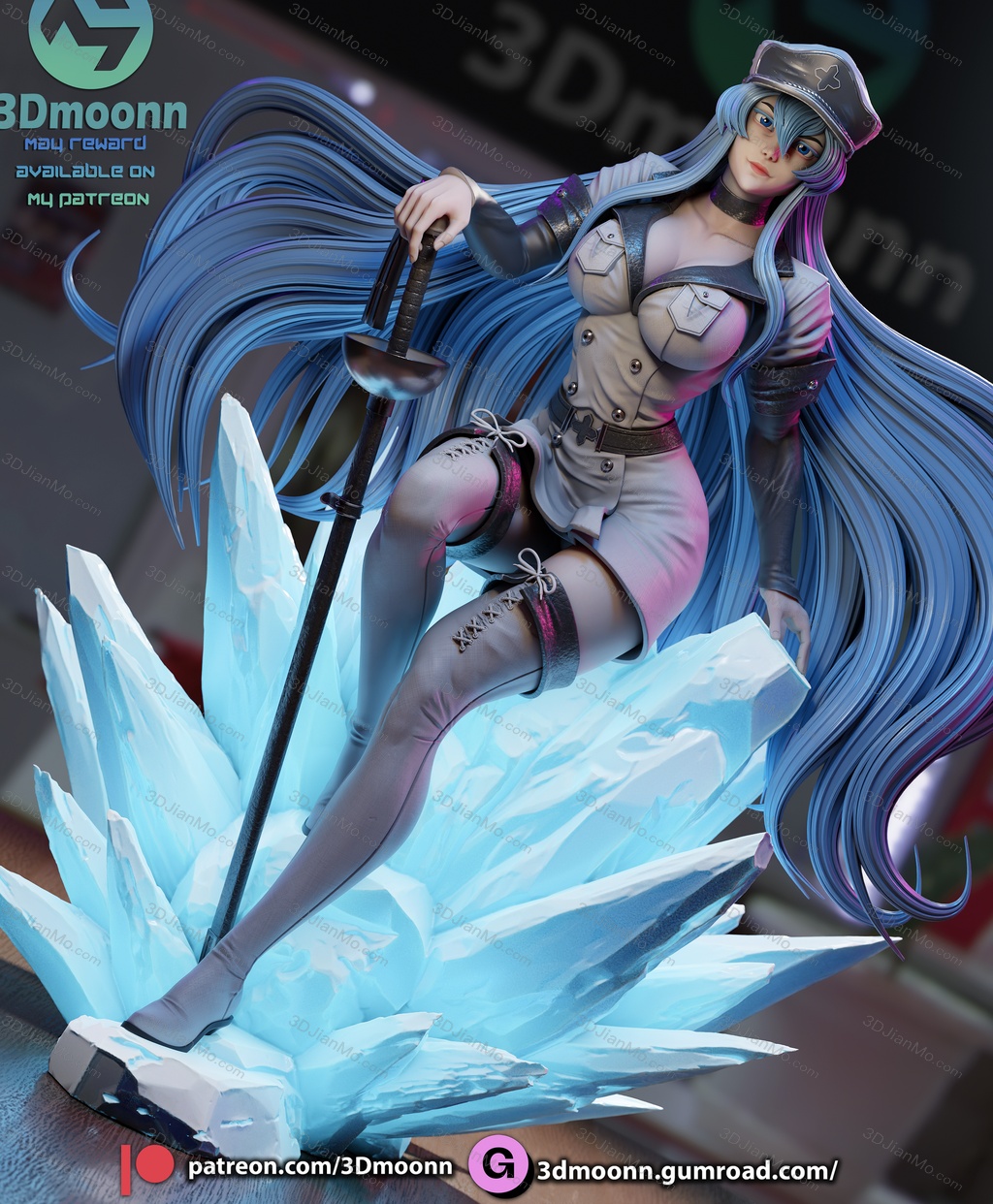 3Dmoonn 斩·赤红之瞳 艾斯德斯