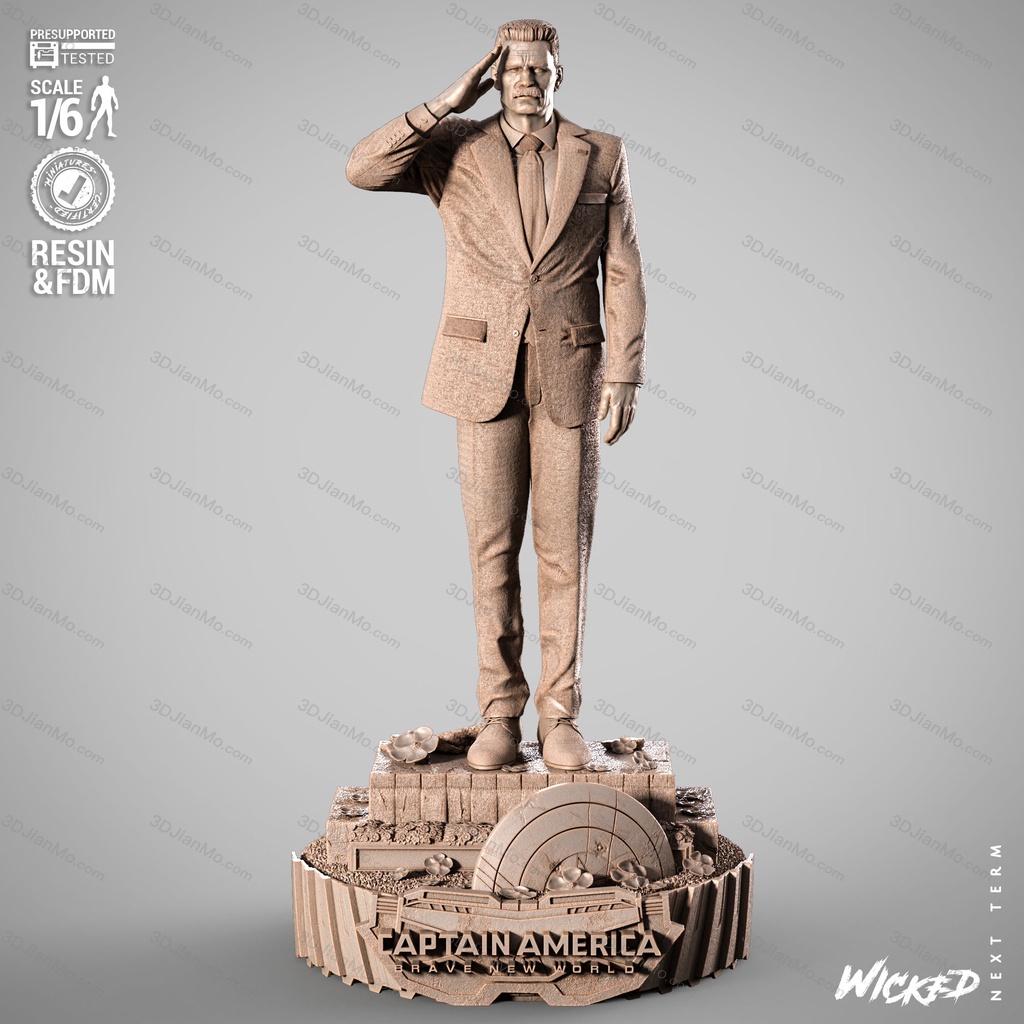 3DWicked 漫威 雷霆将军罗斯