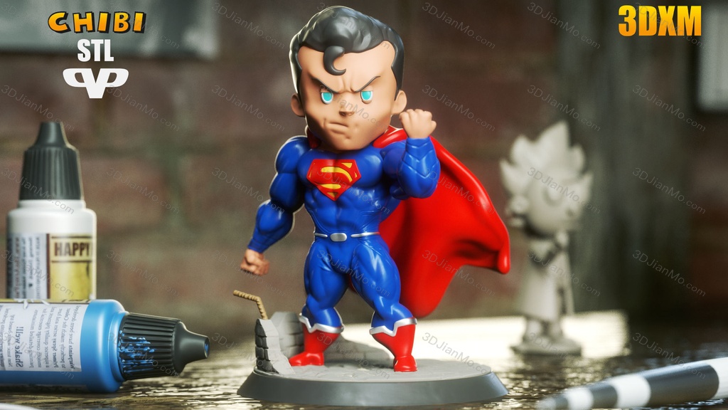 Chibi STL DC漫画 超人