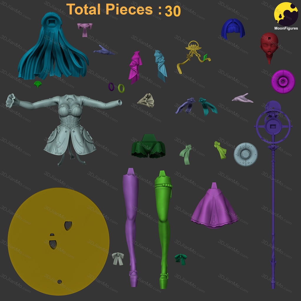 Moon Figures 绝区零 耀嘉音