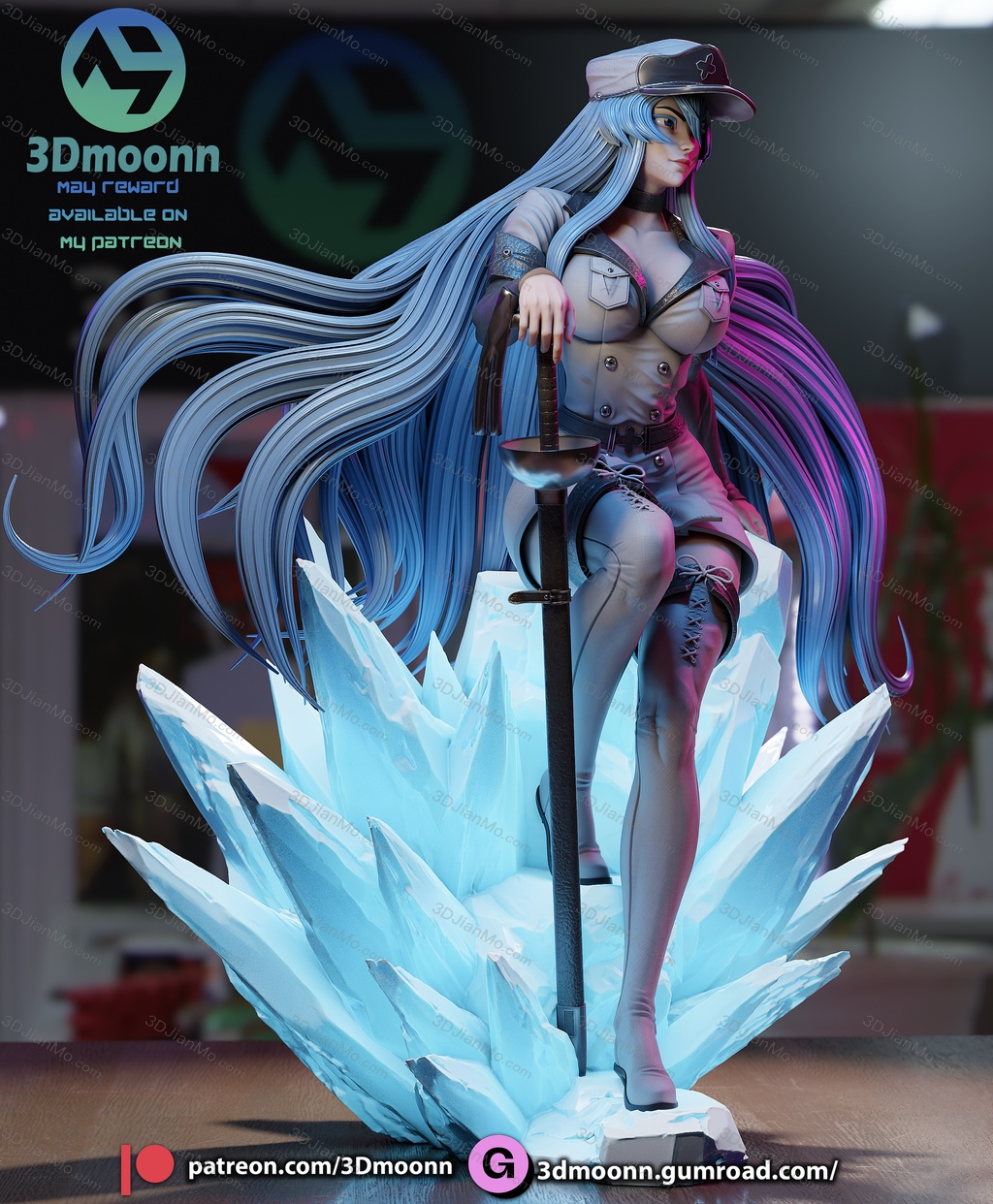 3Dmoonn 斩·赤红之瞳 艾斯德斯