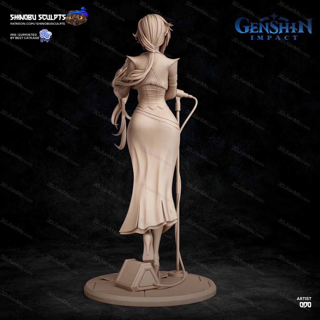 Shinobu Sculpts 原神 阿蕾奇诺