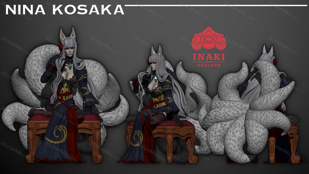 Inaki Sculpts 虚拟主播 Nina Kosaka