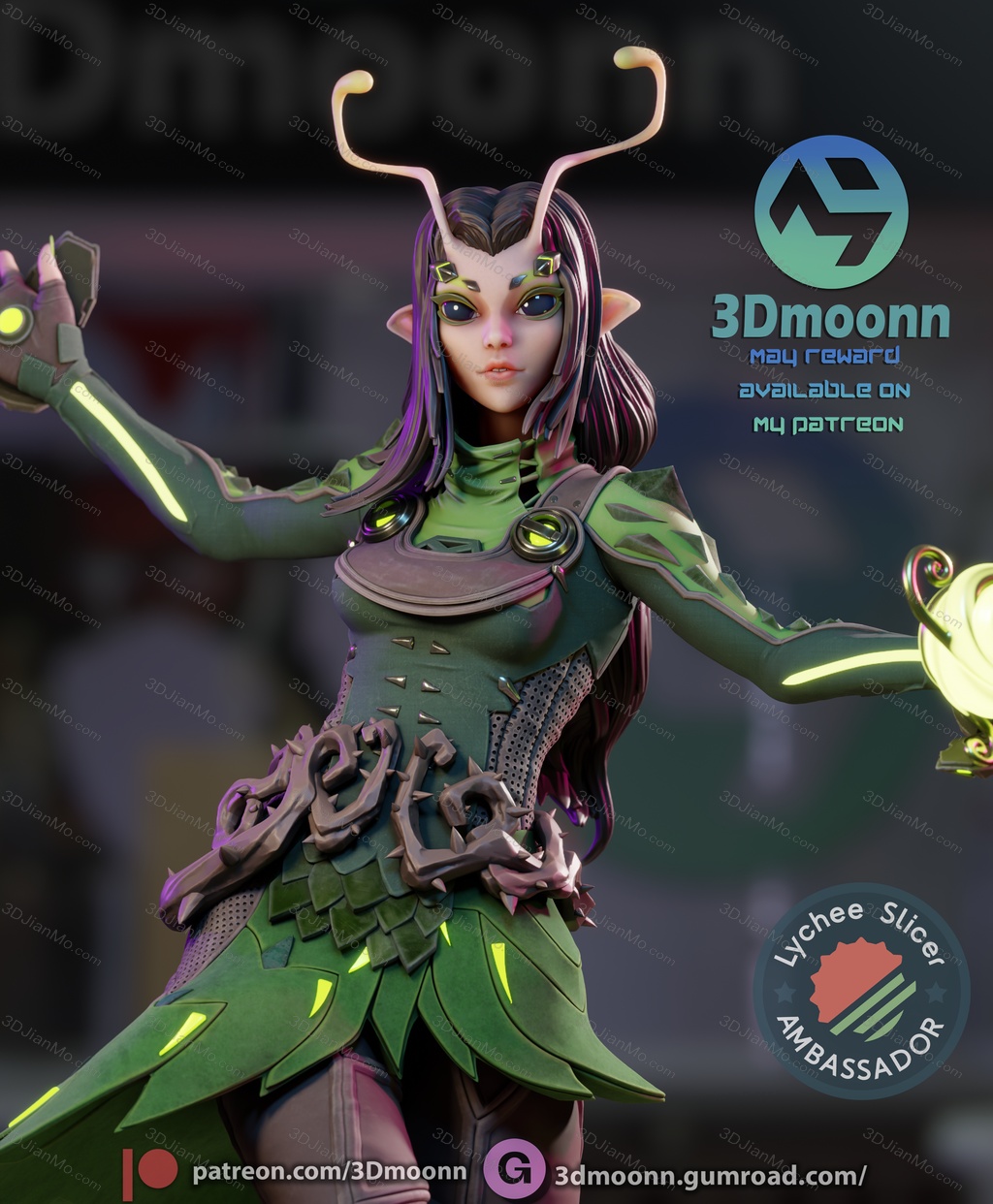 3Dmoonn 漫威 螳螂