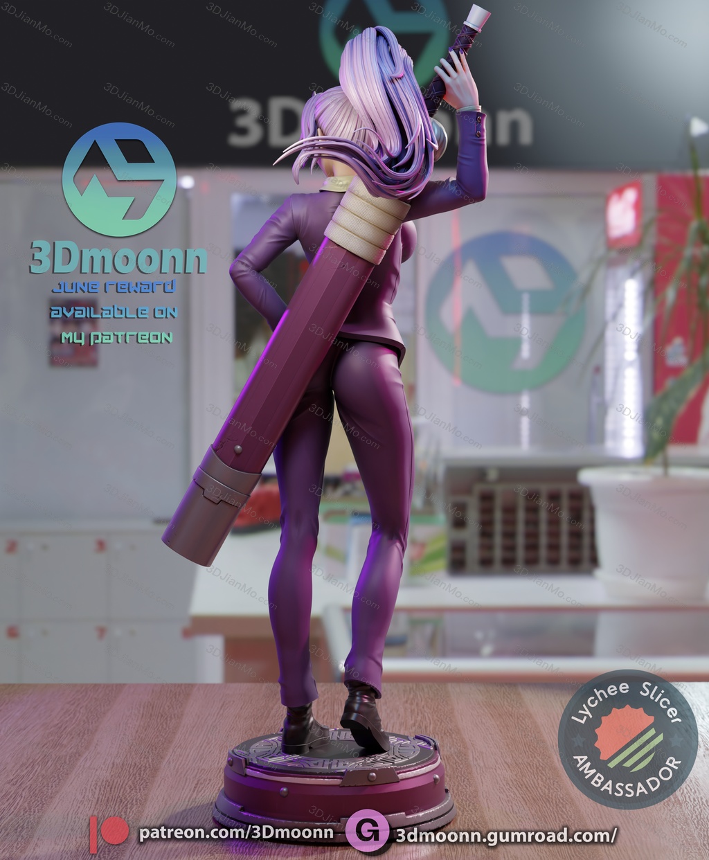 3Dmoonn 关于我转生变成史莱姆这档事 紫苑