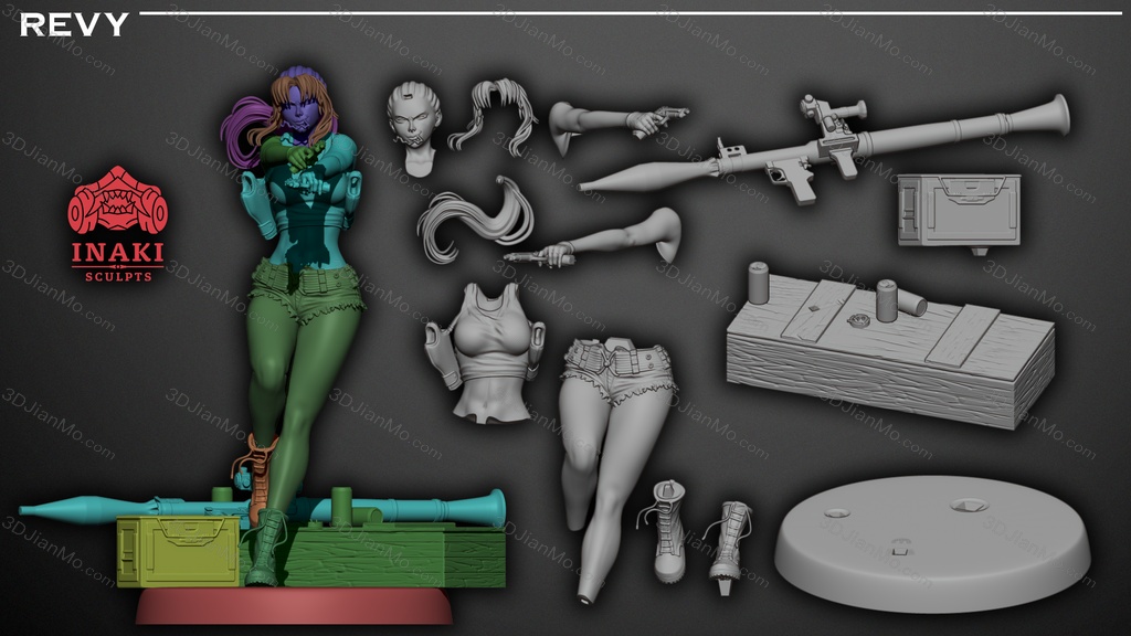Inaki Sculpts 黑礁 莱薇—
