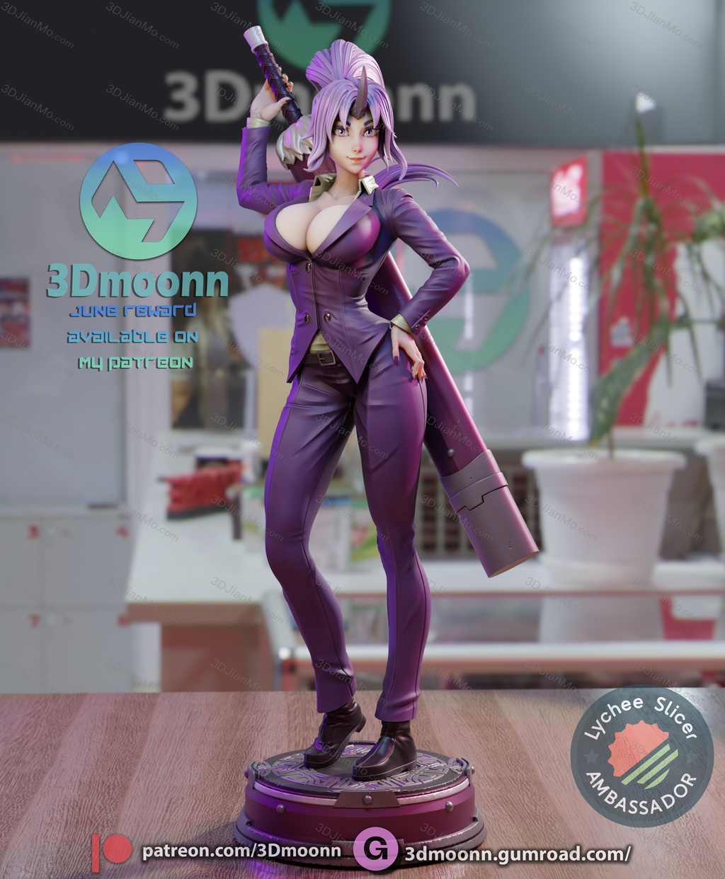 3Dmoonn 关于我转生变成史莱姆这档事 紫苑