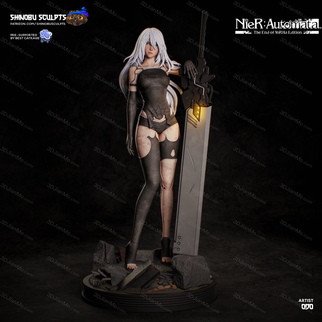 Shinobu Sculpts 尼尔:机械纪元 尤尔哈A型二号