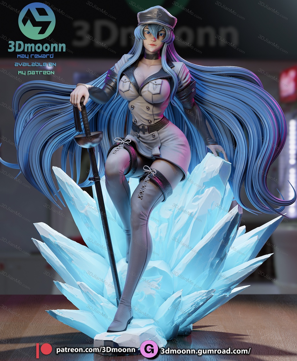 3Dmoonn 斩·赤红之瞳 艾斯德斯
