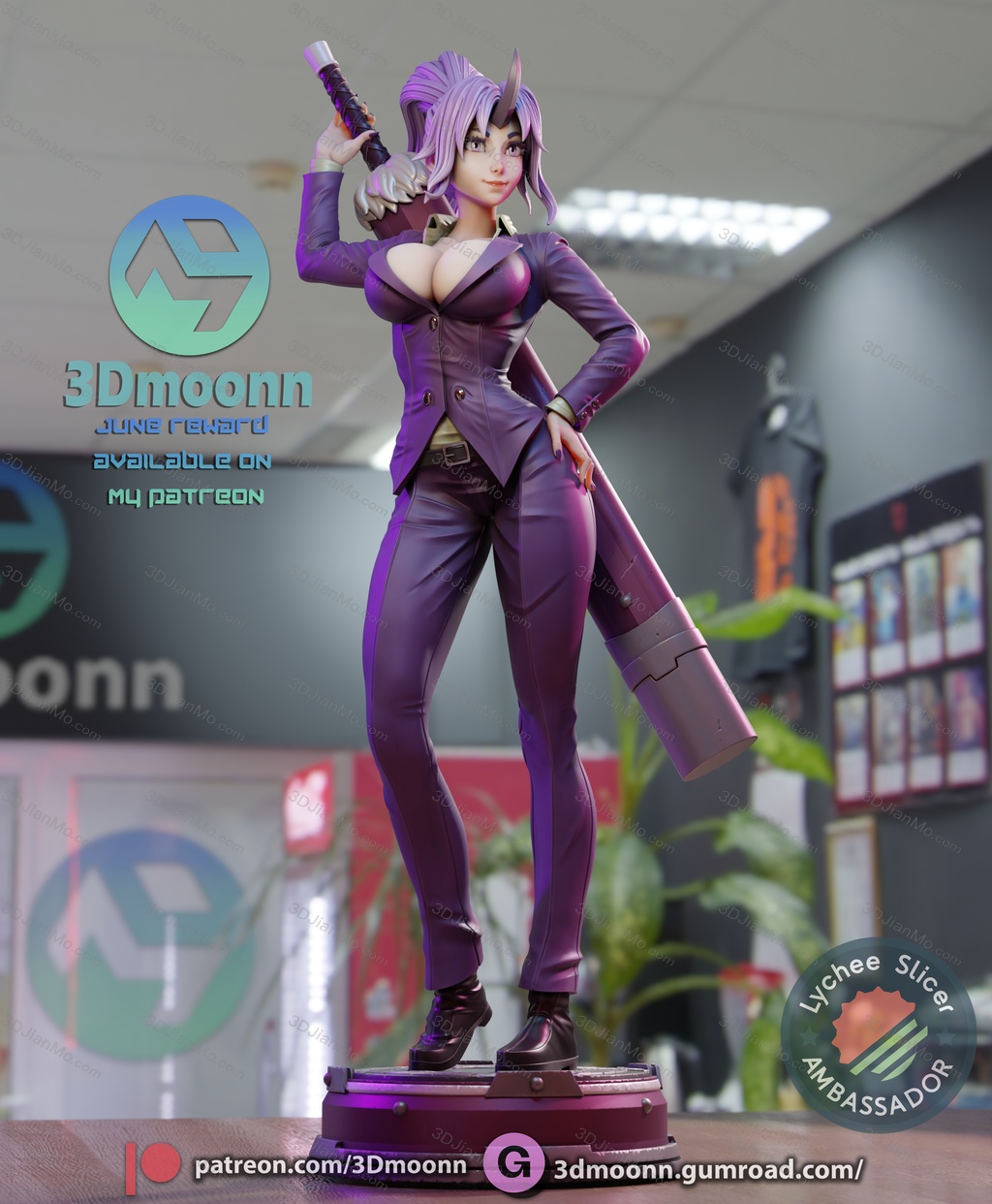 3Dmoonn 关于我转生变成史莱姆这档事 紫苑