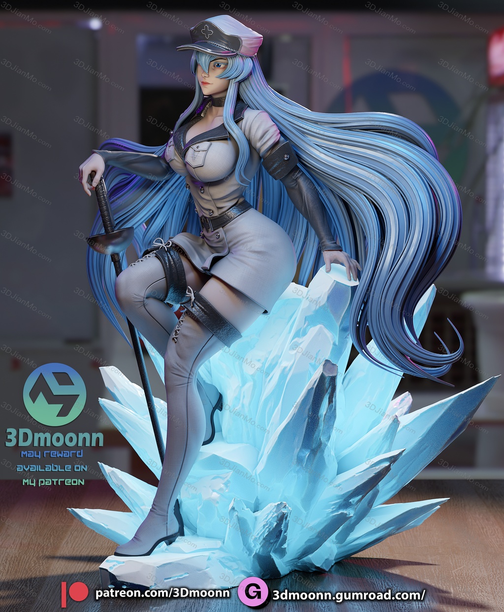 3Dmoonn 斩·赤红之瞳 艾斯德斯