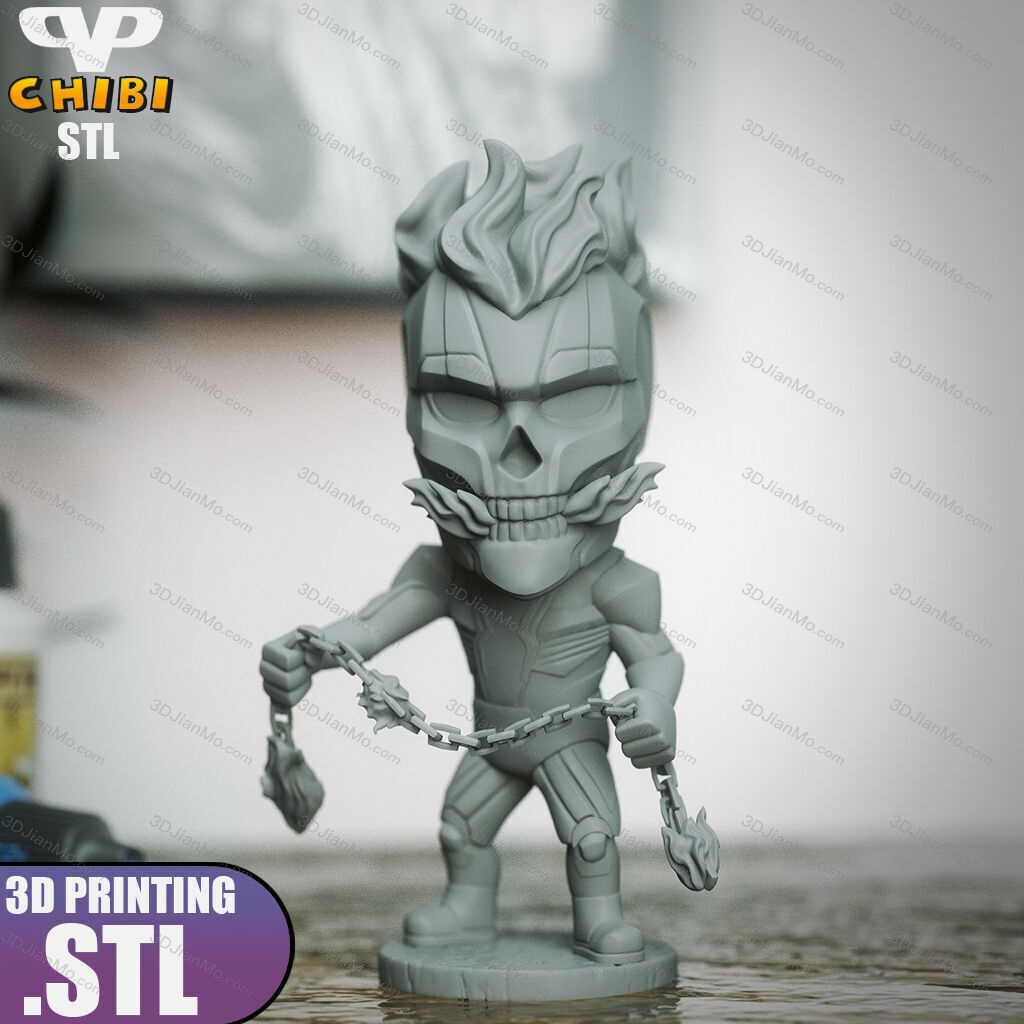 Chibi STL 漫威 恶灵骑士