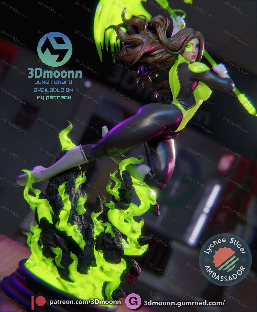 3Dmoonn DC漫画 杰西卡·克鲁兹