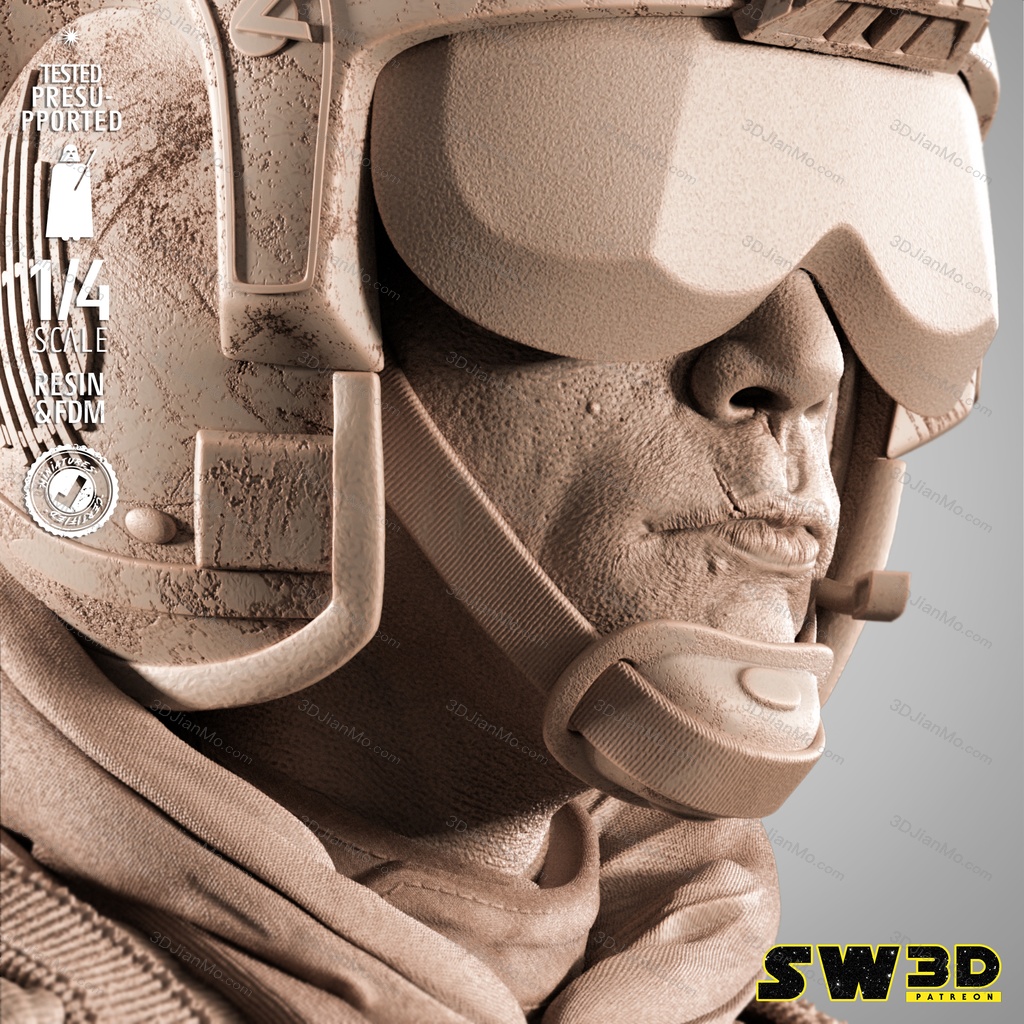 SW3D 曼达洛人 卢克