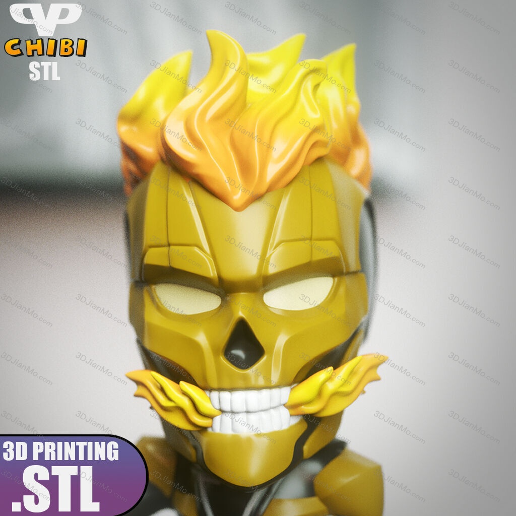 Chibi STL 漫威 恶灵骑士