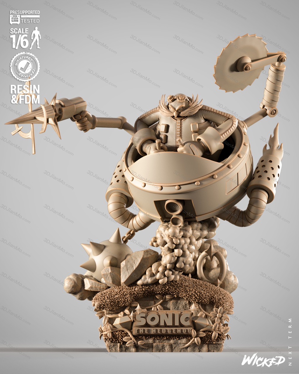3DWicked 刺猬索尼克 蛋头博士
