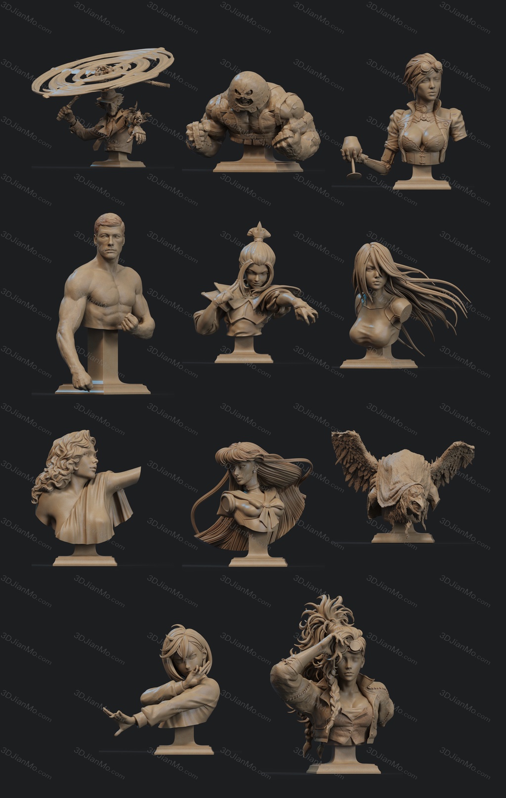 CA3D 2025年6月半身像合集