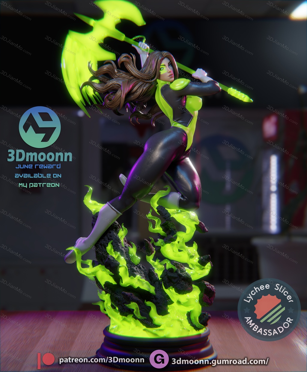 3Dmoonn DC漫画 杰西卡·克鲁兹