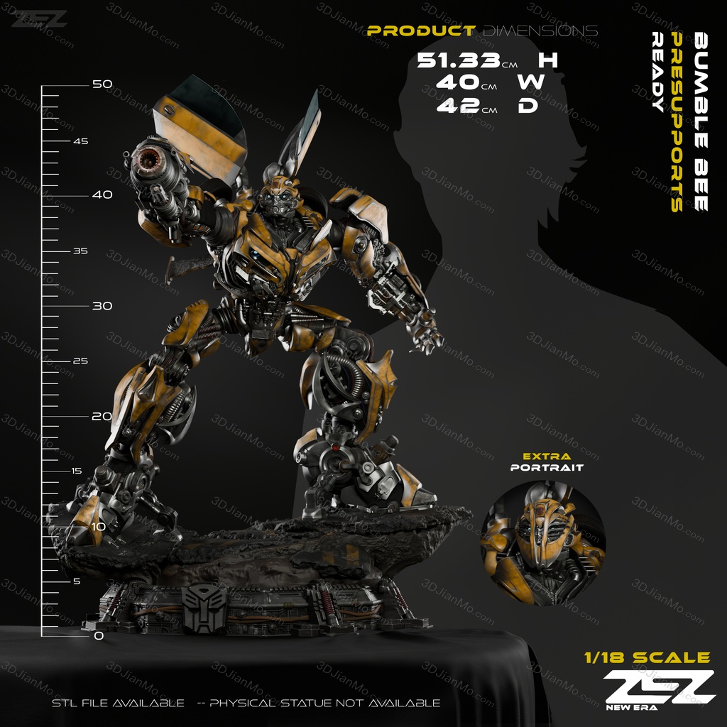 ZEZ STUDIOS 变形金钢 大黄锋