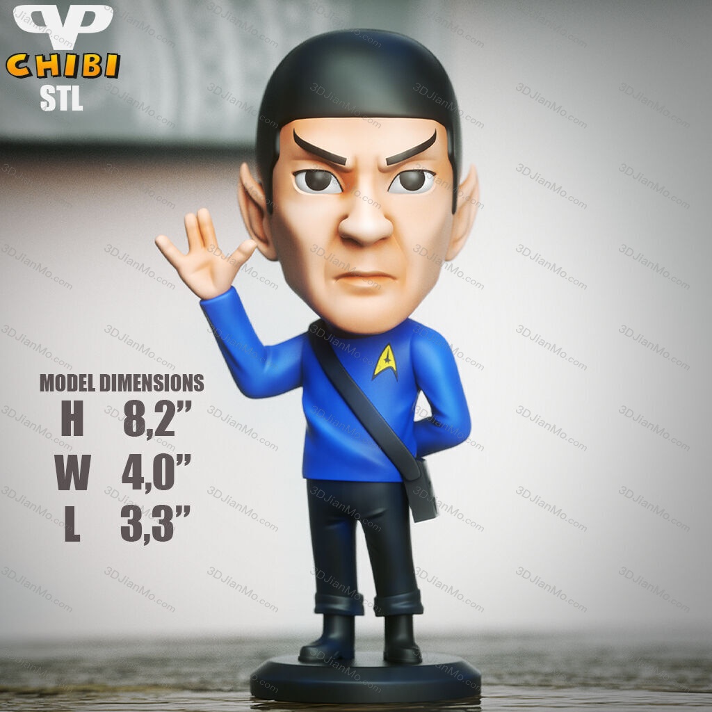 Chibi STL 星际迷航 斯波克