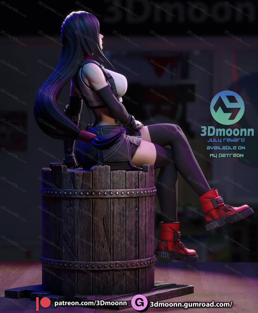 3Dmoonn 最终幻想 蒂法·洛克哈特