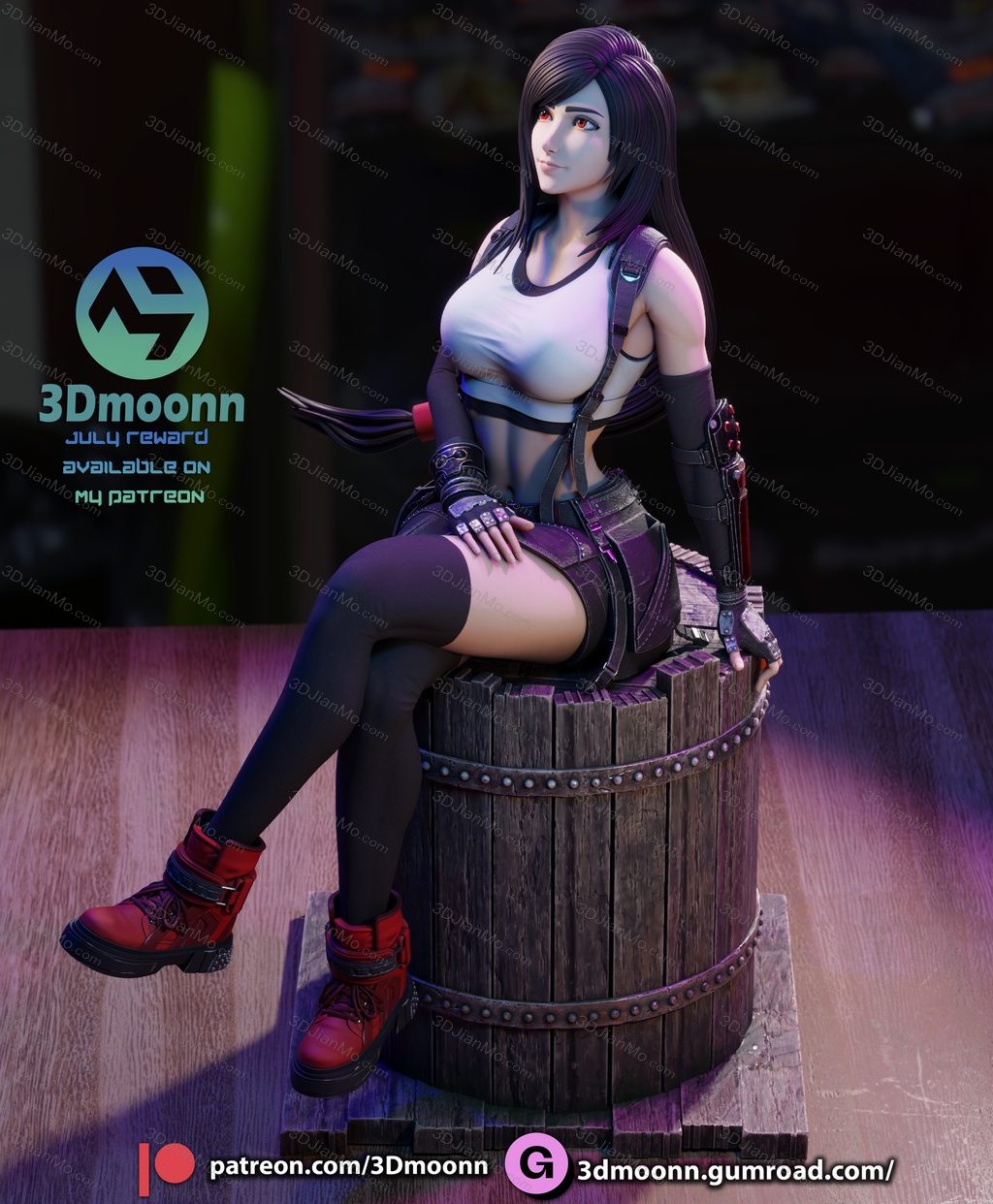 3Dmoonn 最终幻想 蒂法·洛克哈特