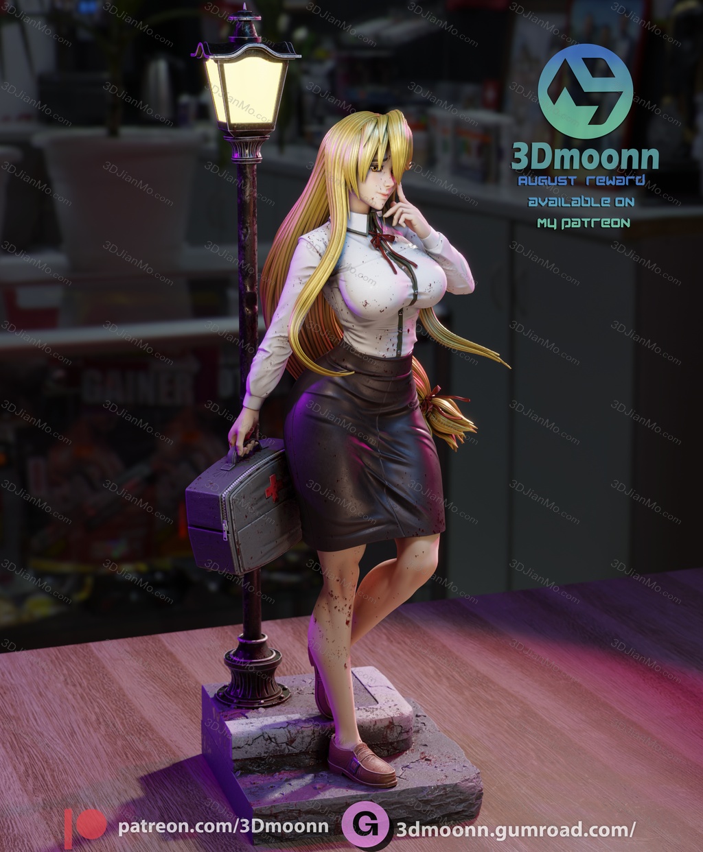 3Dmoonn 学园默示录 鞠川静香