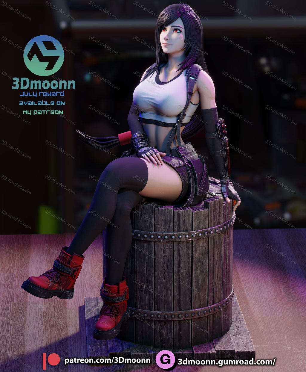 3Dmoonn 最终幻想 蒂法·洛克哈特