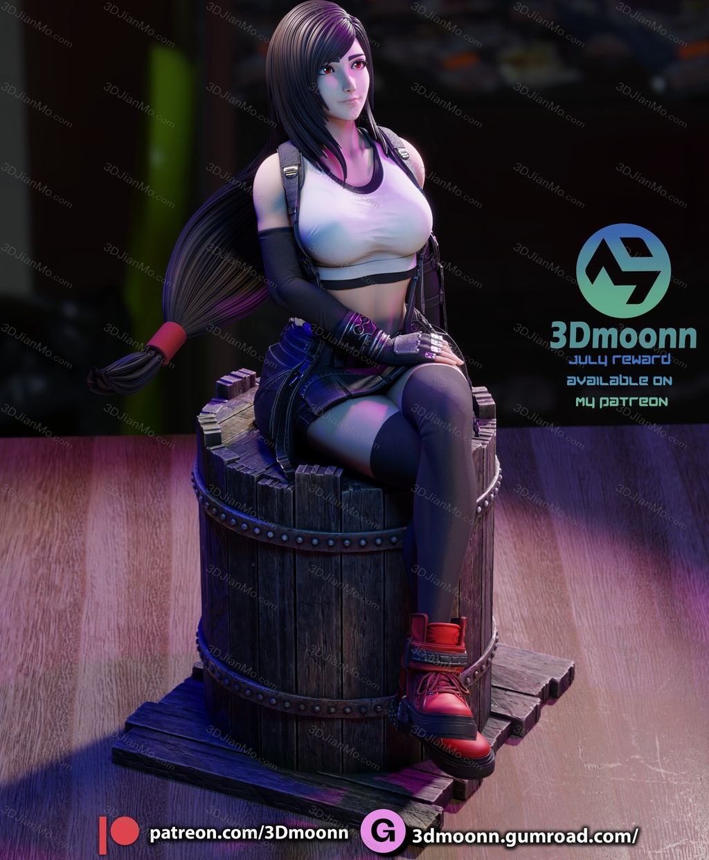3Dmoonn 最终幻想 蒂法·洛克哈特