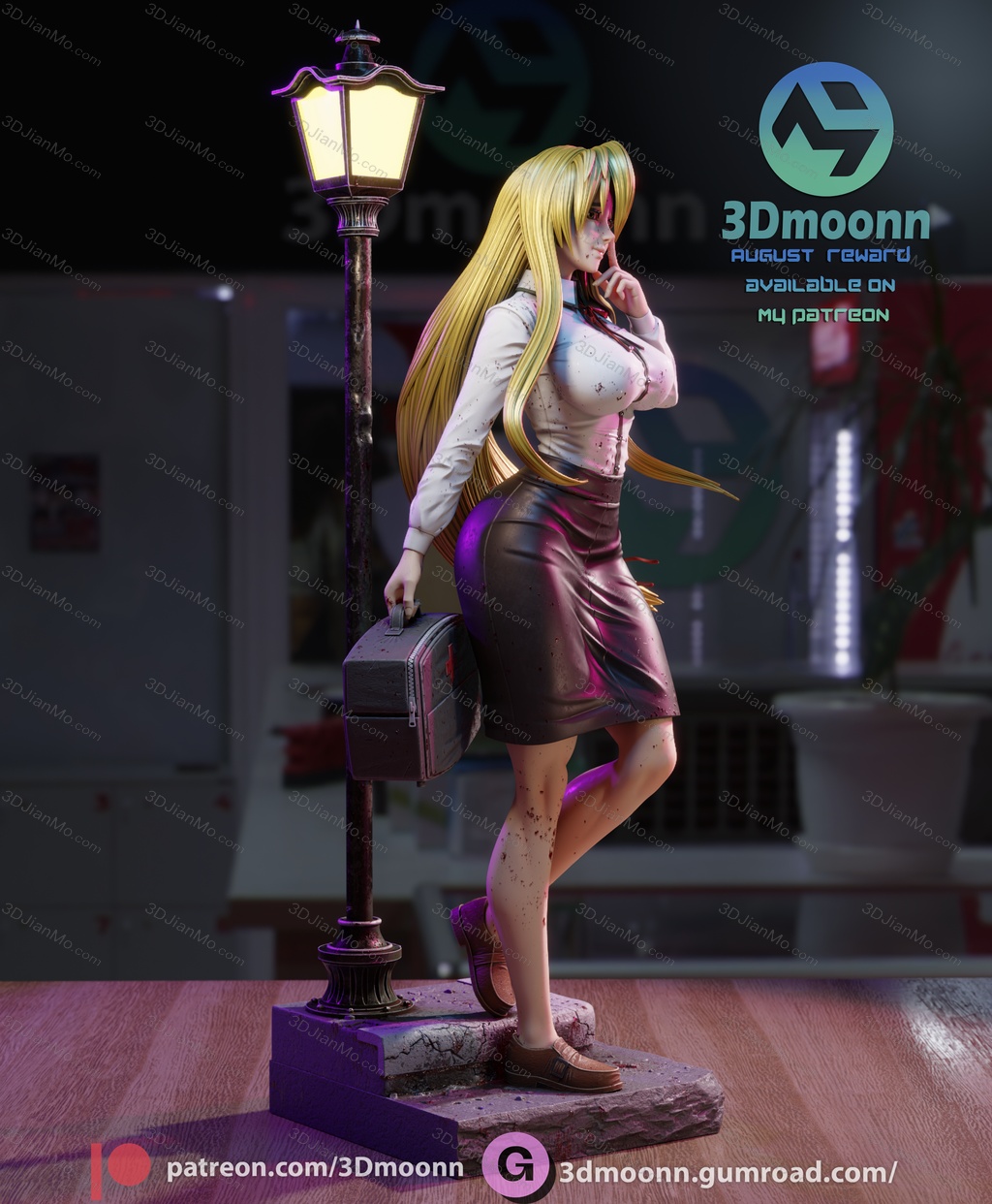 3Dmoonn 学园默示录 鞠川静香