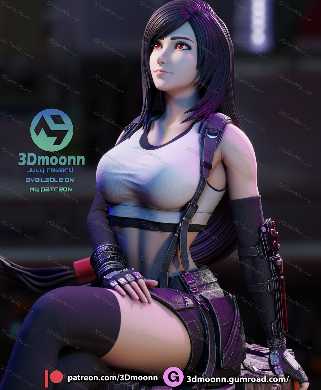 3Dmoonn 最终幻想 蒂法·洛克哈特