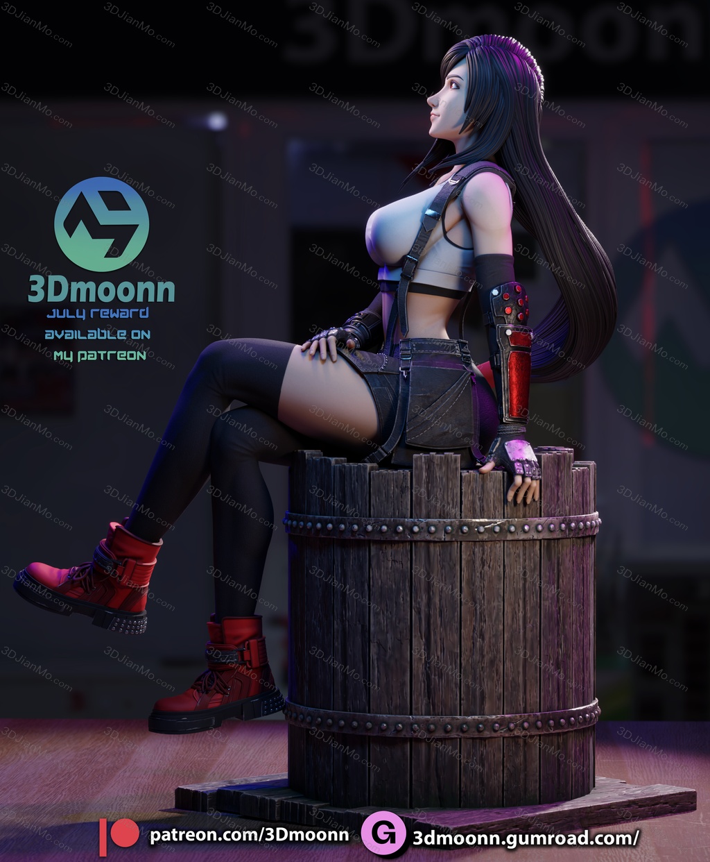 3Dmoonn 最终幻想 蒂法·洛克哈特