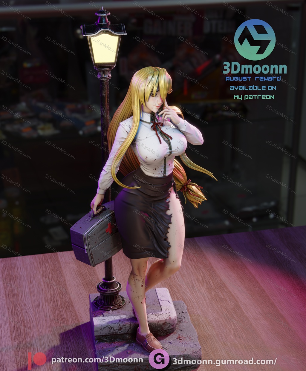 3Dmoonn 学园默示录 鞠川静香