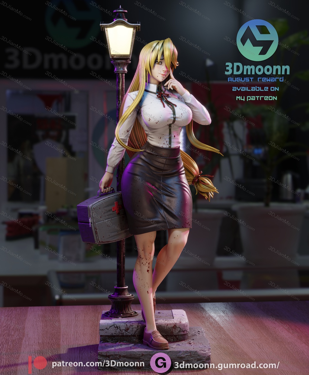 3Dmoonn 学园默示录 鞠川静香