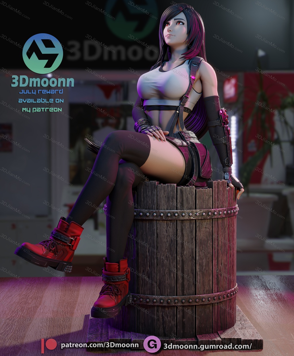 3Dmoonn 最终幻想 蒂法·洛克哈特