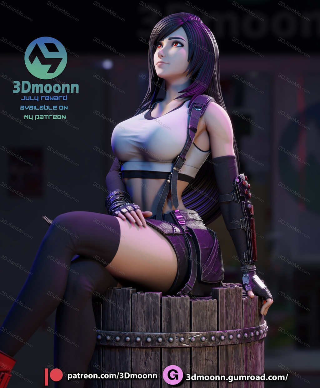 3Dmoonn 最终幻想 蒂法·洛克哈特