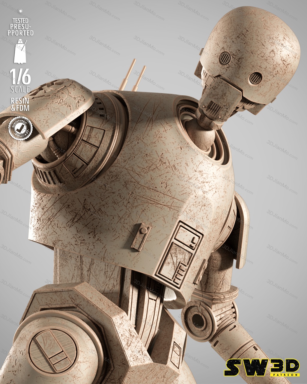 SW3D 星球大战 K-2SO机器人