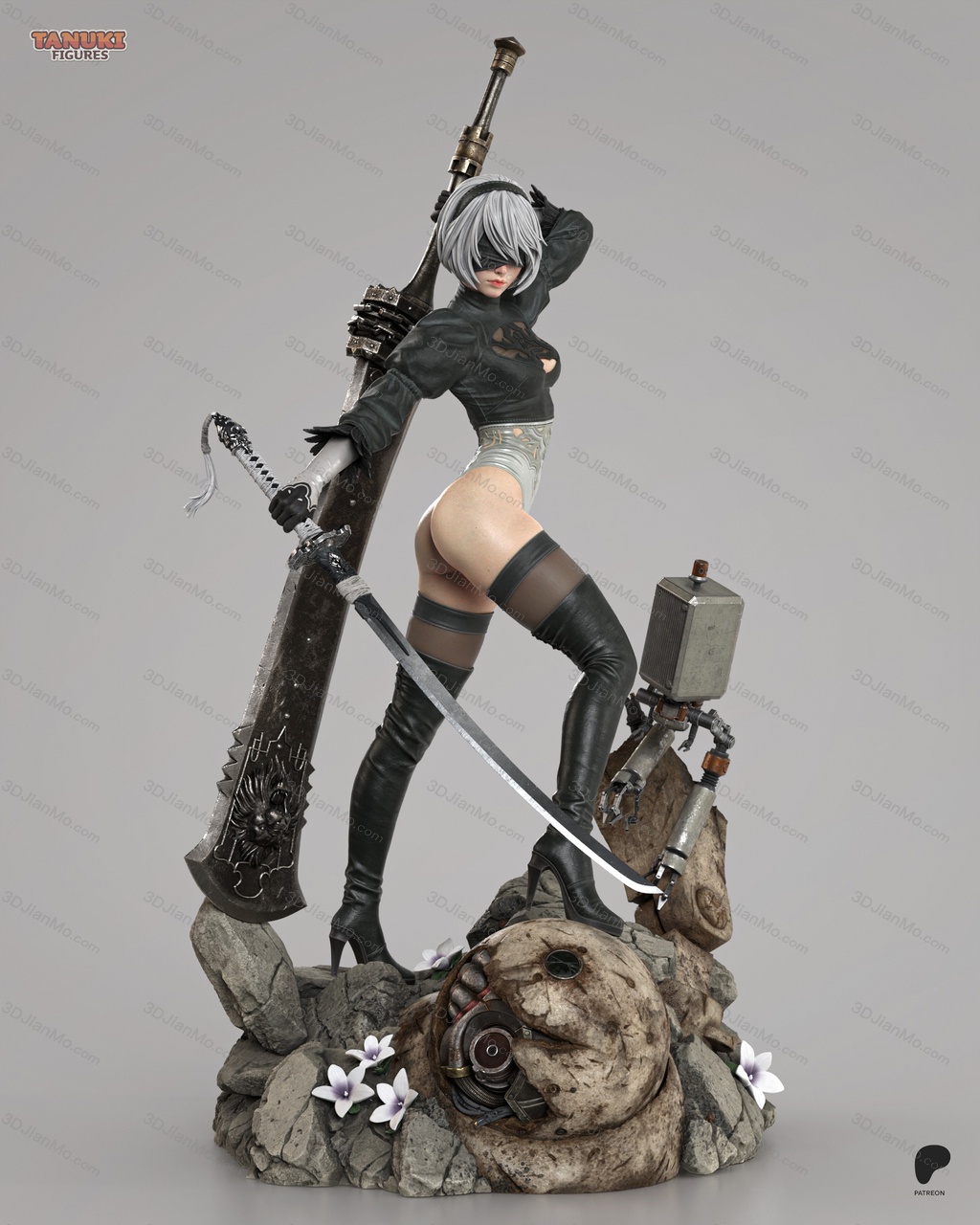 Tanuki Figures 尼尔：机械纪元 尤尔哈2B